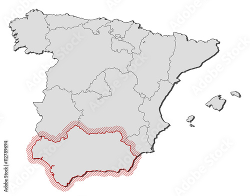 Map - Spain  Andalusia