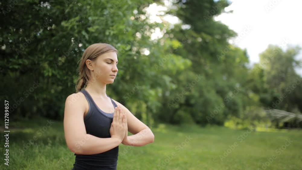 Young Attractive Woman Doing Yoga In Beautiful Natural Surroundings Young Attractive Woman Doing Yoga In Beautiful Natural Surroundings