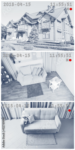 Security CCTV camera in hom...