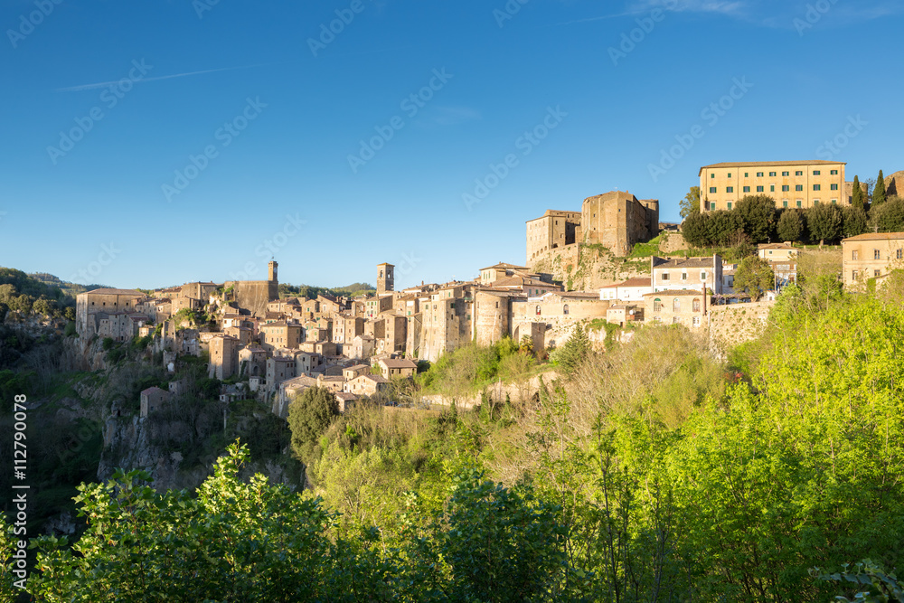 Sorano - beautiful medieval town in Tuscany, Italy