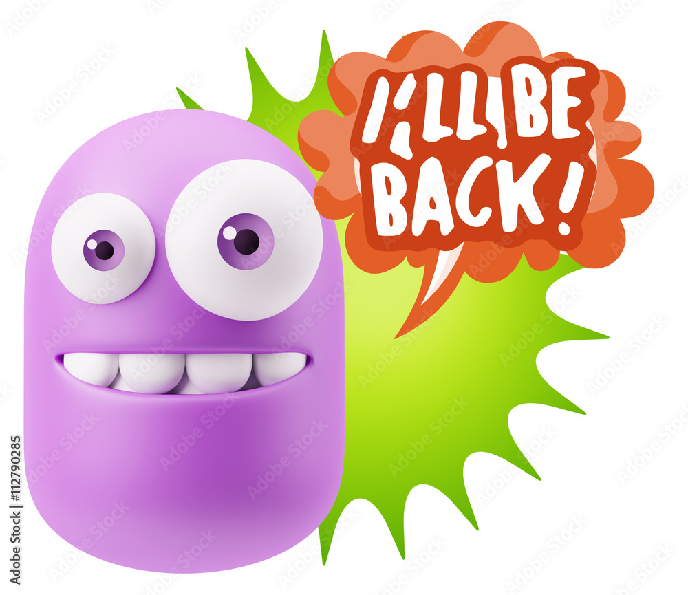 3d Illustration Laughing Character Emoji Expression saying I'll 3d Illustration Laughing Character Emoji Expression saying I'll