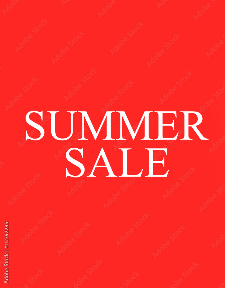 The words Summer Sale on background