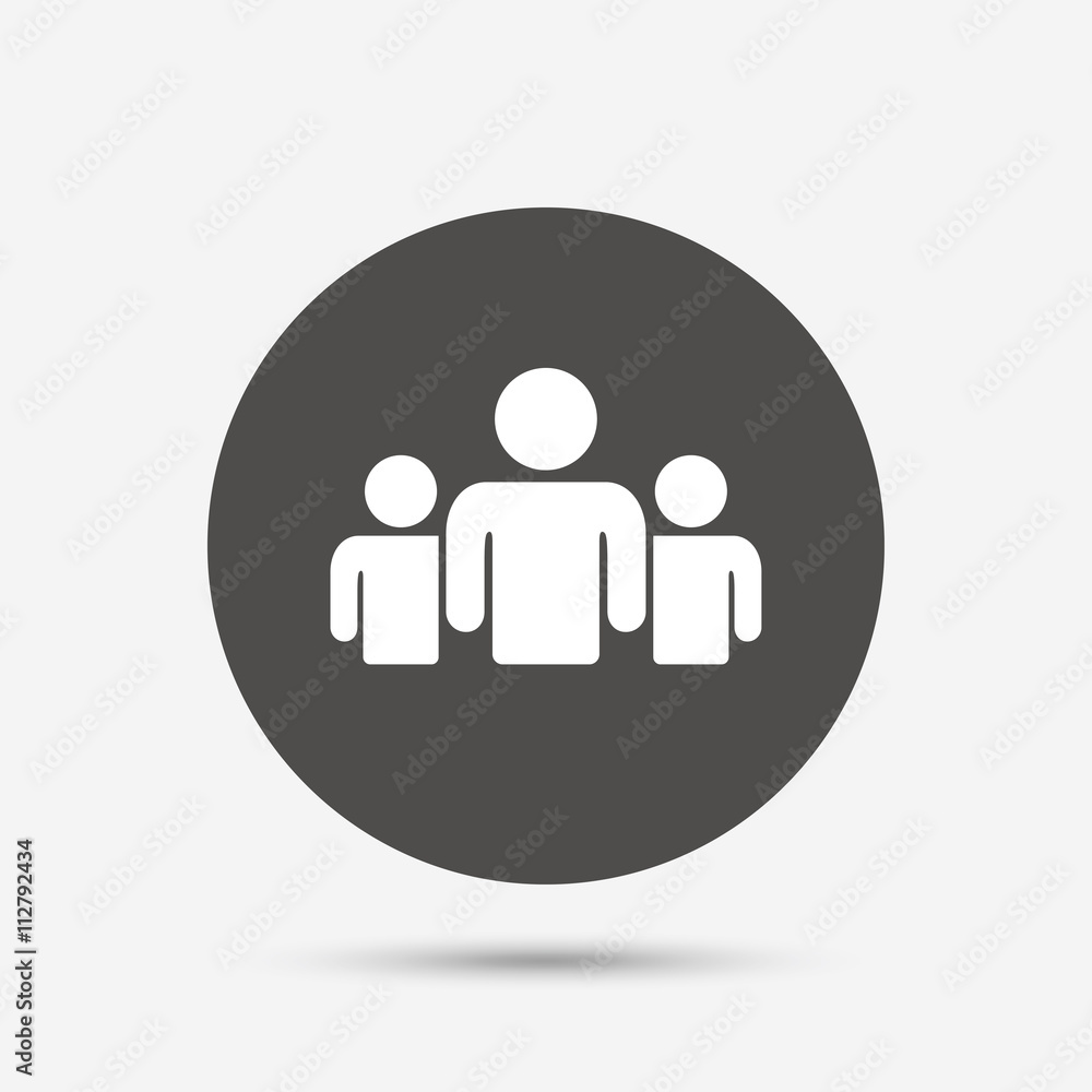 Group of people sign icon. Share symbol. Group of people sign icon. Share symbol.