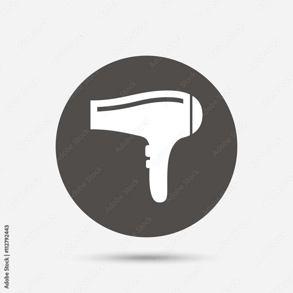 Hairdryer sign icon. Hair drying symbol. Hairdryer sign icon. Hair drying symbol.