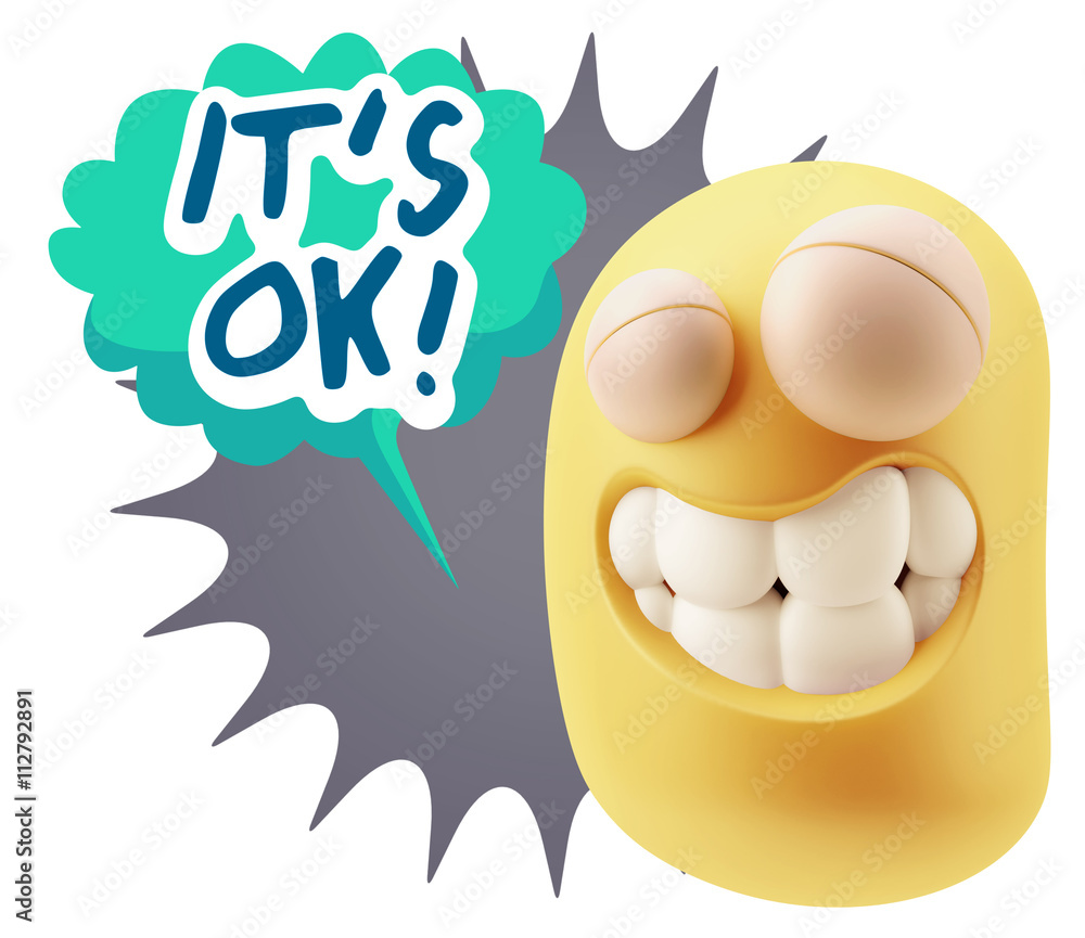 3d Illustration Laughing Character Emoji Expression saying It's 3d Illustration Laughing Character Emoji Expression saying It's