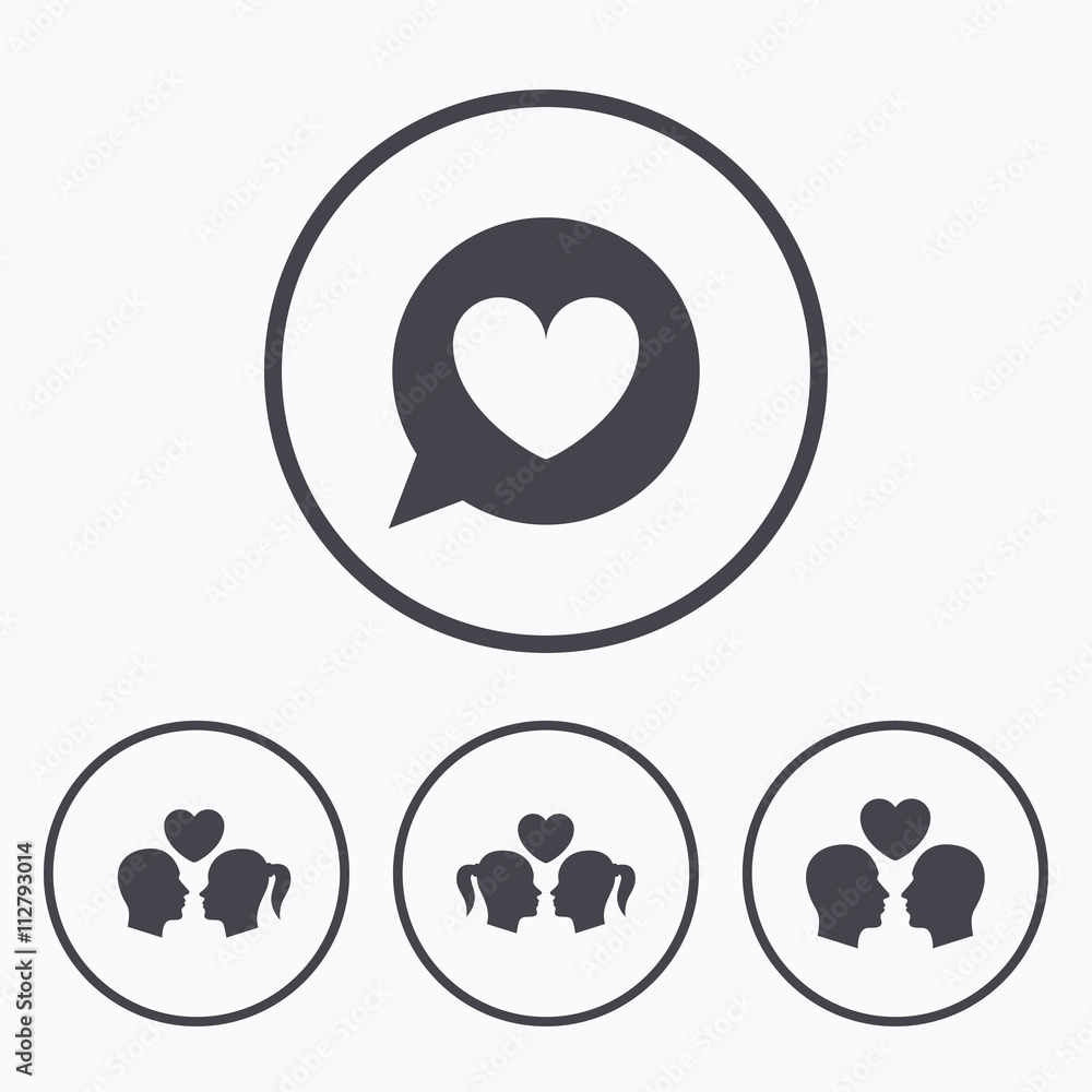 Couple love icon. Lesbian and Gay lovers signs. Couple love icon. Lesbian and Gay lovers signs.
