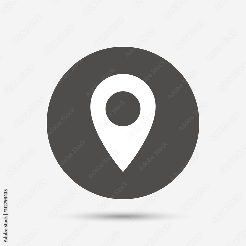 Map pointer icon. GPS location symbol. Map pointer icon. GPS location symbol.