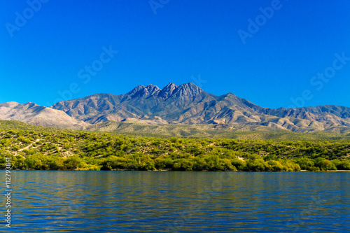Mountains By Saguaro Lake