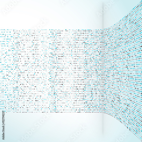 Abstract space angle and the tape with random squares