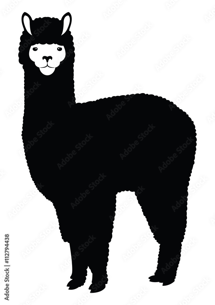 Alpaca Lama silhouette