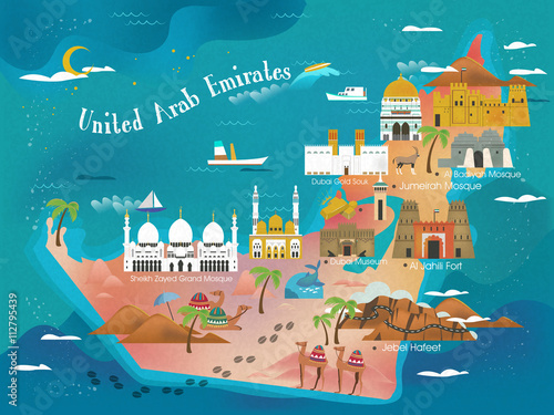 UAE travel concept map
