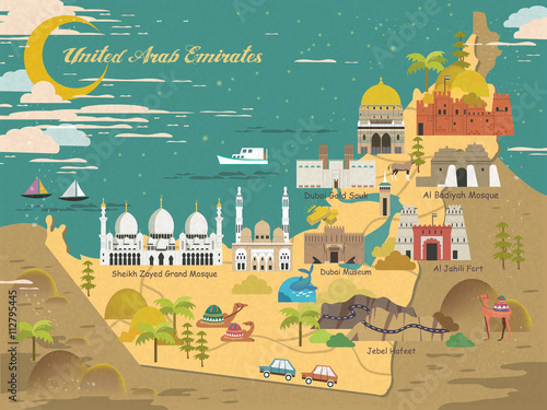 UAE travel concept map