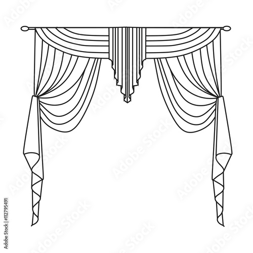 curtains. interior textiles.  window decoration.