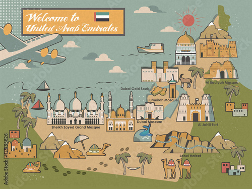 UAE travel concept map