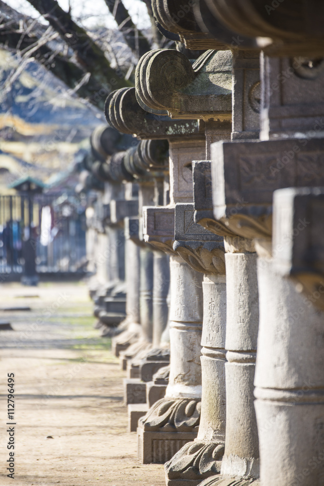 Fototapeta premium Japanese pillar in shrine