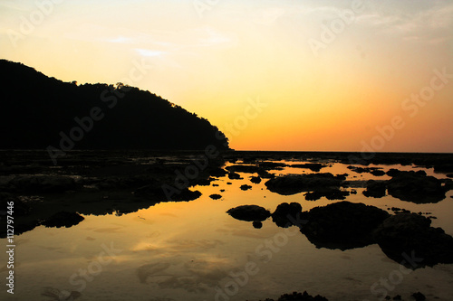 sunrise at the sea.thailand © niksriwattanakul