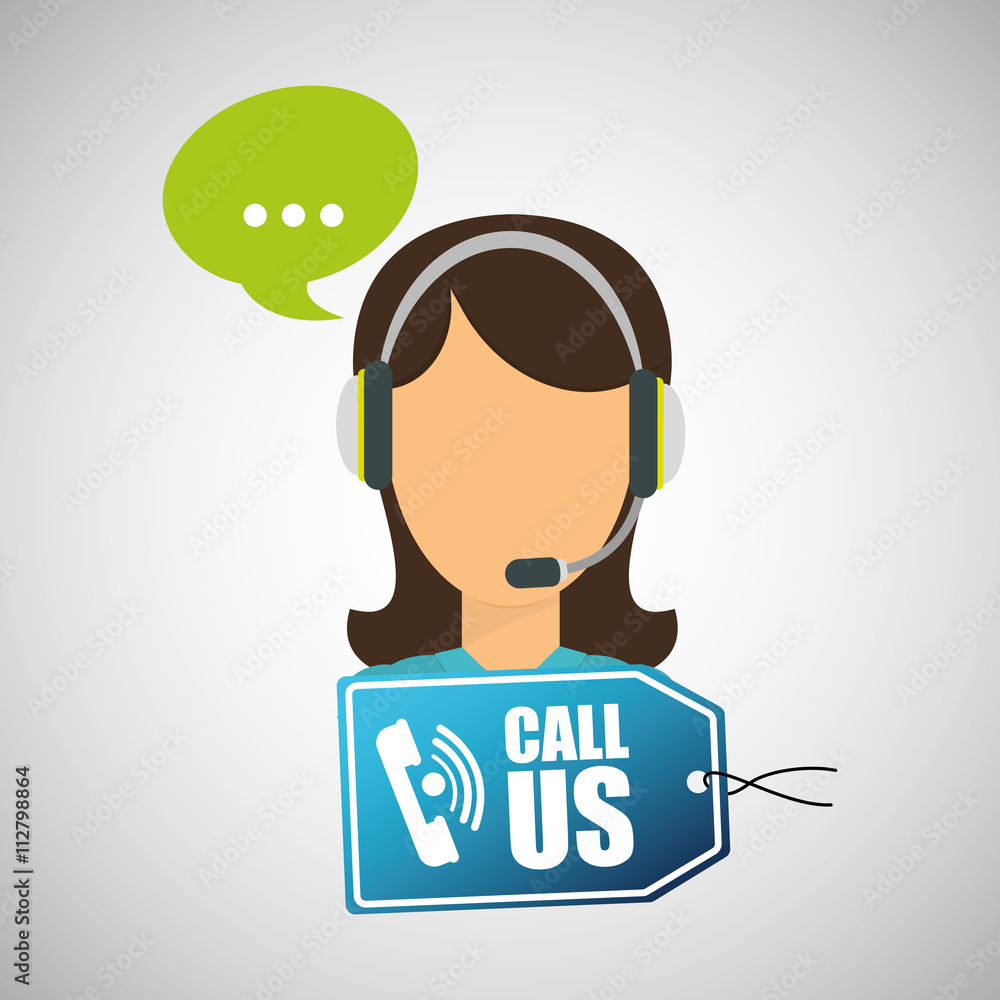 Call center design. customer service icon. Isolated illustration , vector Call center design. customer service icon. Isolated illustration , vector