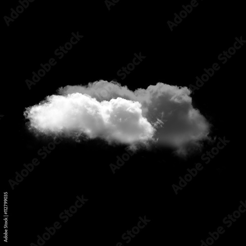 White clouds over black background