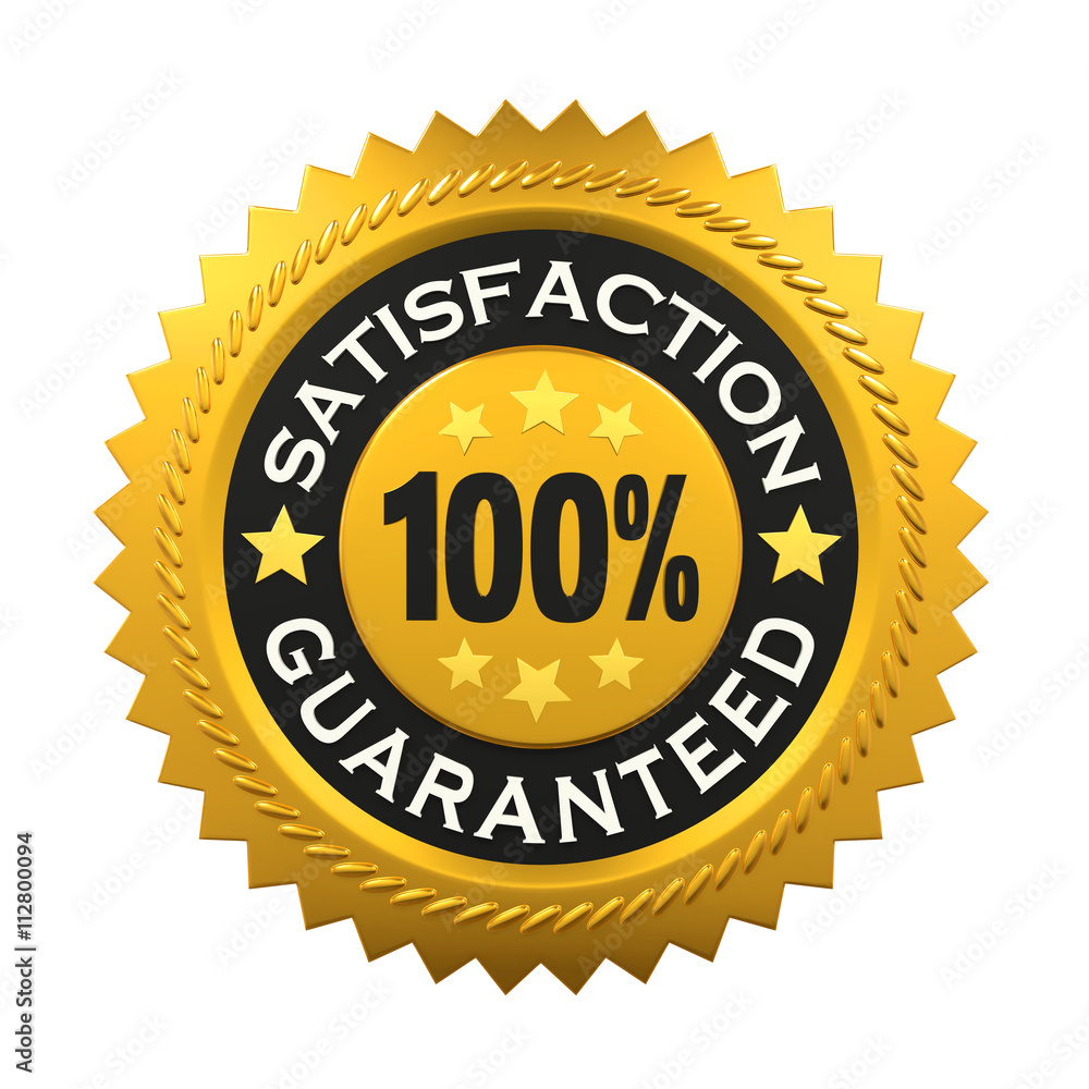 Satisfaction Guaranteed Label Satisfaction Guaranteed Label