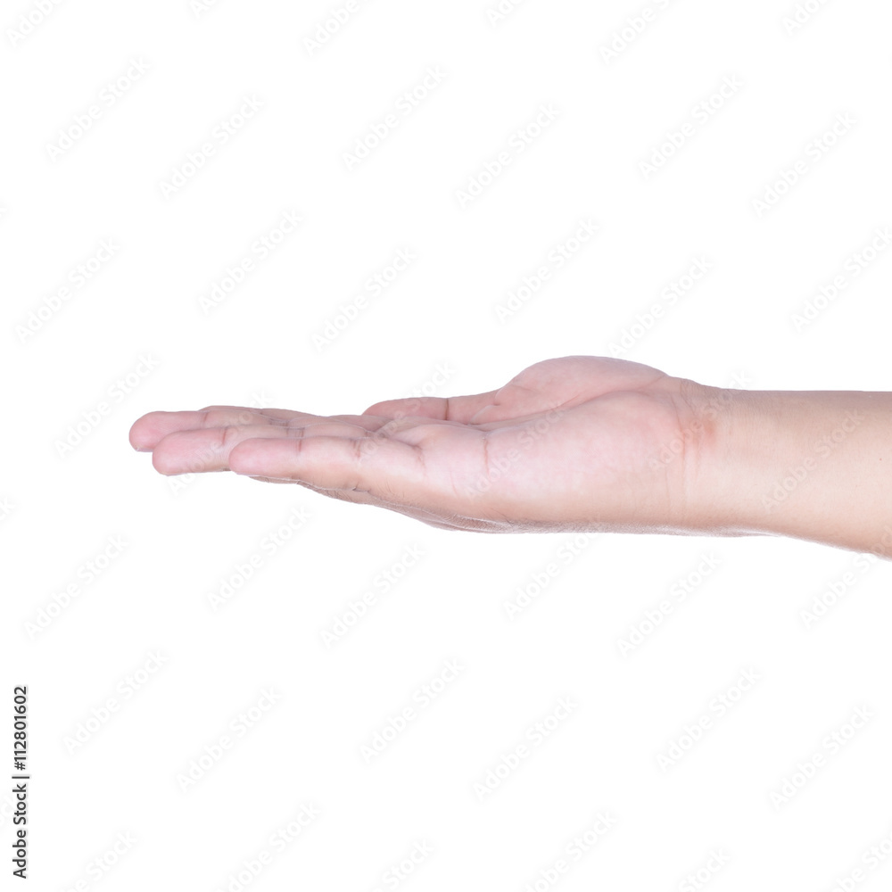 Hands facing up- isolated on white background Hands facing up- isolated on white background