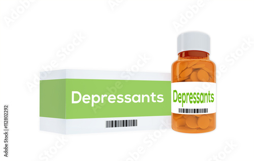 Fotografie Depressants medication concept