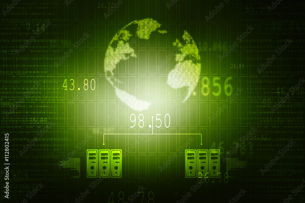 Obraz premium globe internet connecting