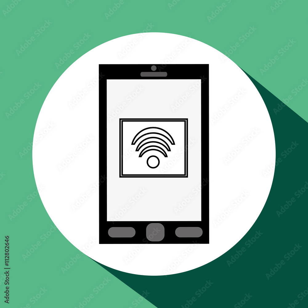 Smartphone design. Media icon. Flat illustration, vector graphic Smartphone design. Media icon. Flat illustration, vector graphic