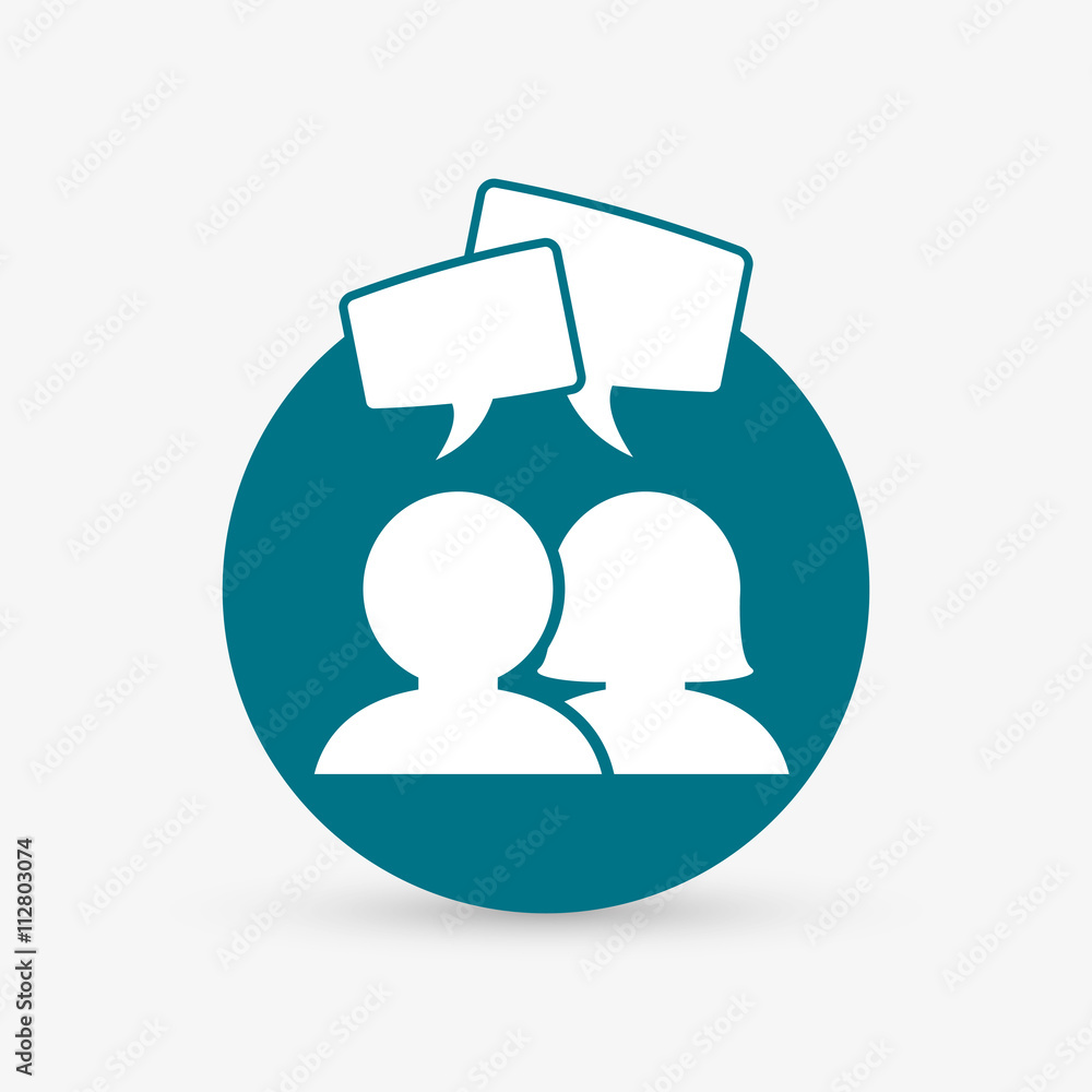 Communication design. bubble icon. Flat illustration , vector Communication design. bubble icon. Flat illustration , vector