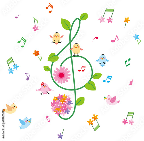 音楽と小鳥