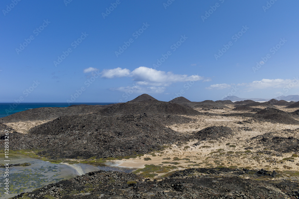 Salt meadows Canary Islands.