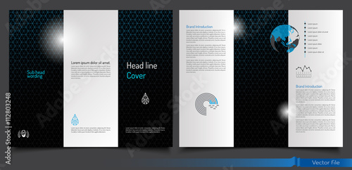 Brochure and leaflet template design. modern luxury concept. vector file