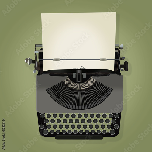 illustration of vintage typewriter