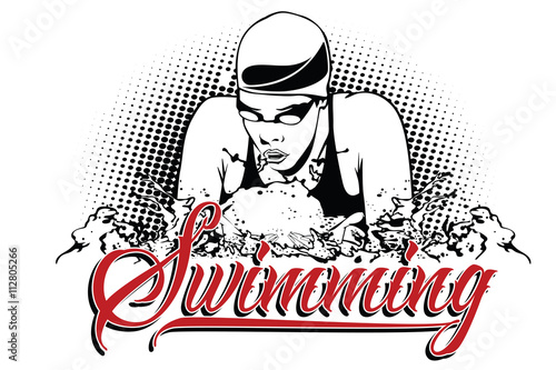 Summer kinds of sports. Swimming