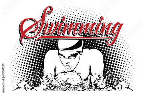 Summer kinds of sports. Swimming