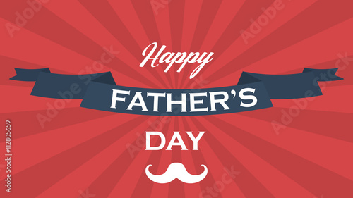 Happy father's day vector background.