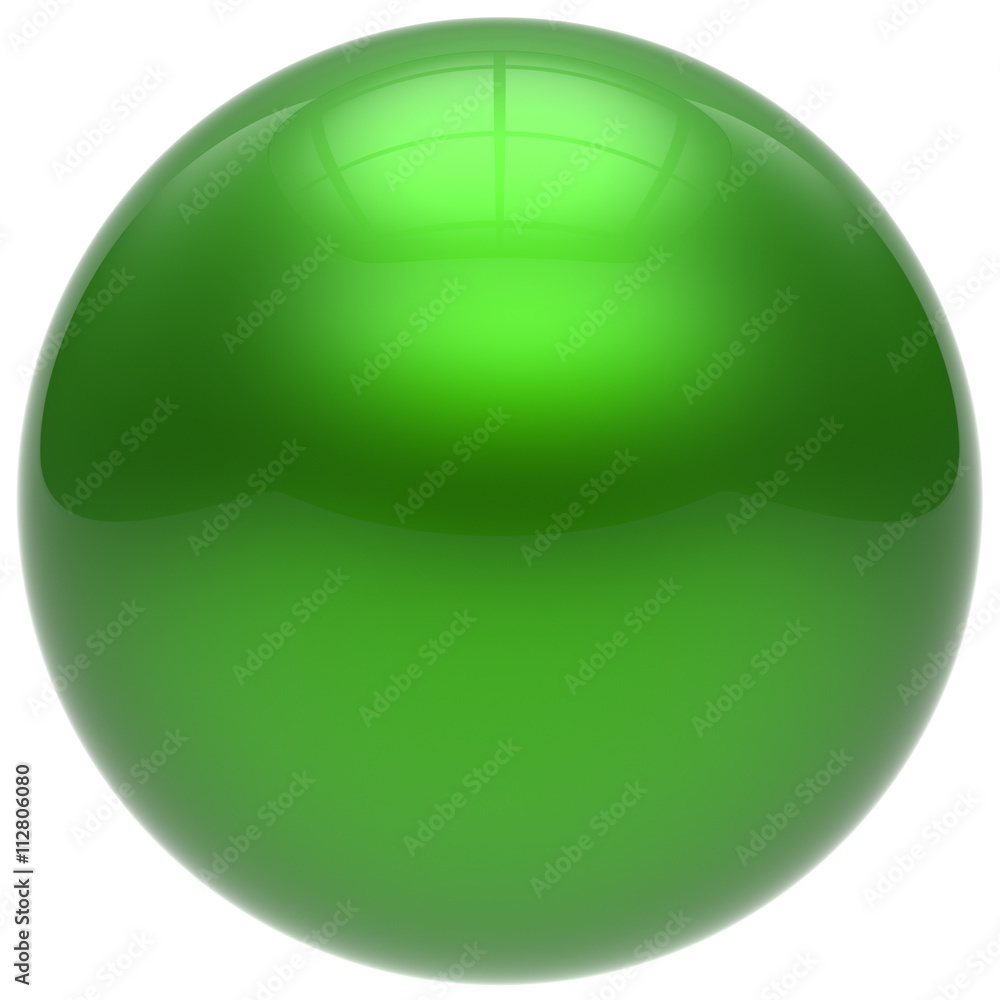 Sphere green round ball geometric shape basic circle solid Sphere green round ball geometric shape basic circle solid