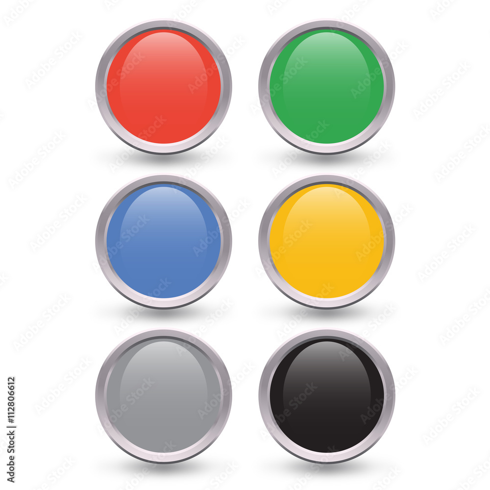 Button Edition Vector red green blue yellow gray black Button Edition Vector red green blue yellow gray black