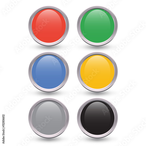 Free Download Button Edition Vector red green blue yellow gray black - GFXLoad