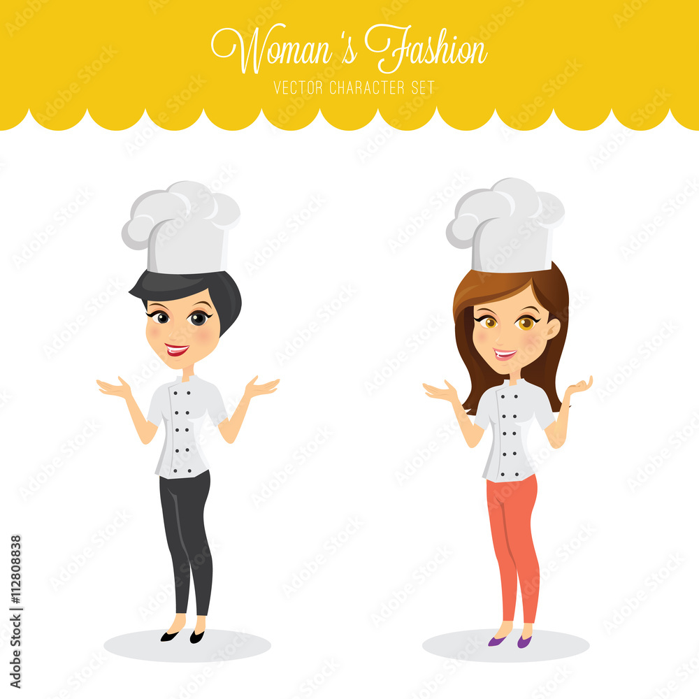 Beautiful woman character. people character,girl character with business concept Beautiful woman character. people character,girl character with business concept