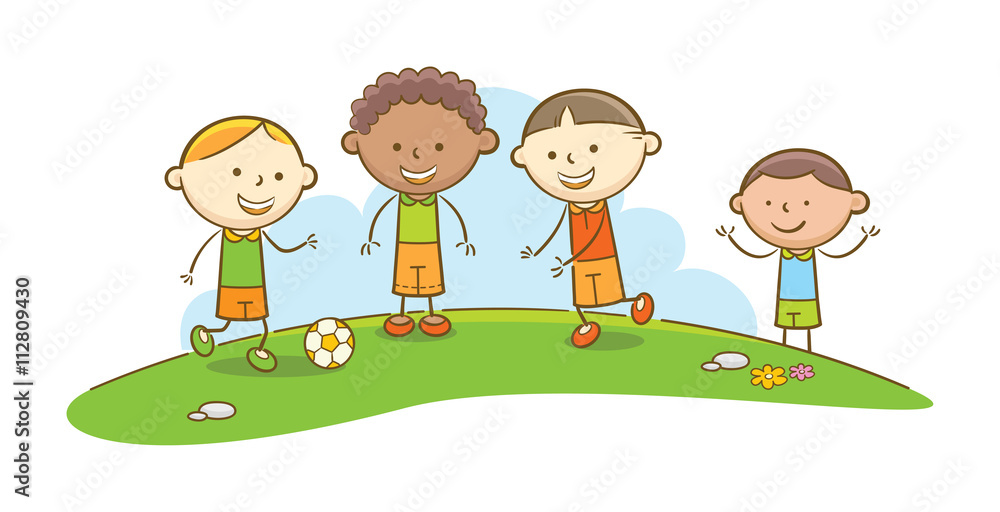 Kids Playing Soccer