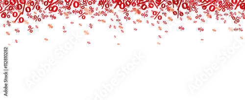 Red Percents Confetti photo