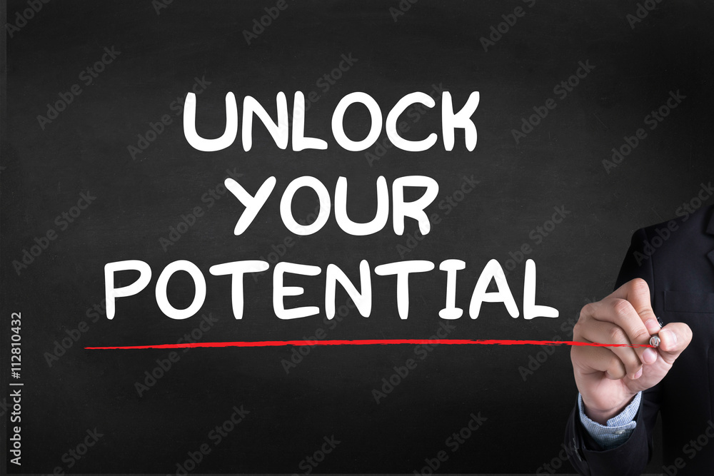 Fototapeta premium UNLOCK YOUR POTENTIAL