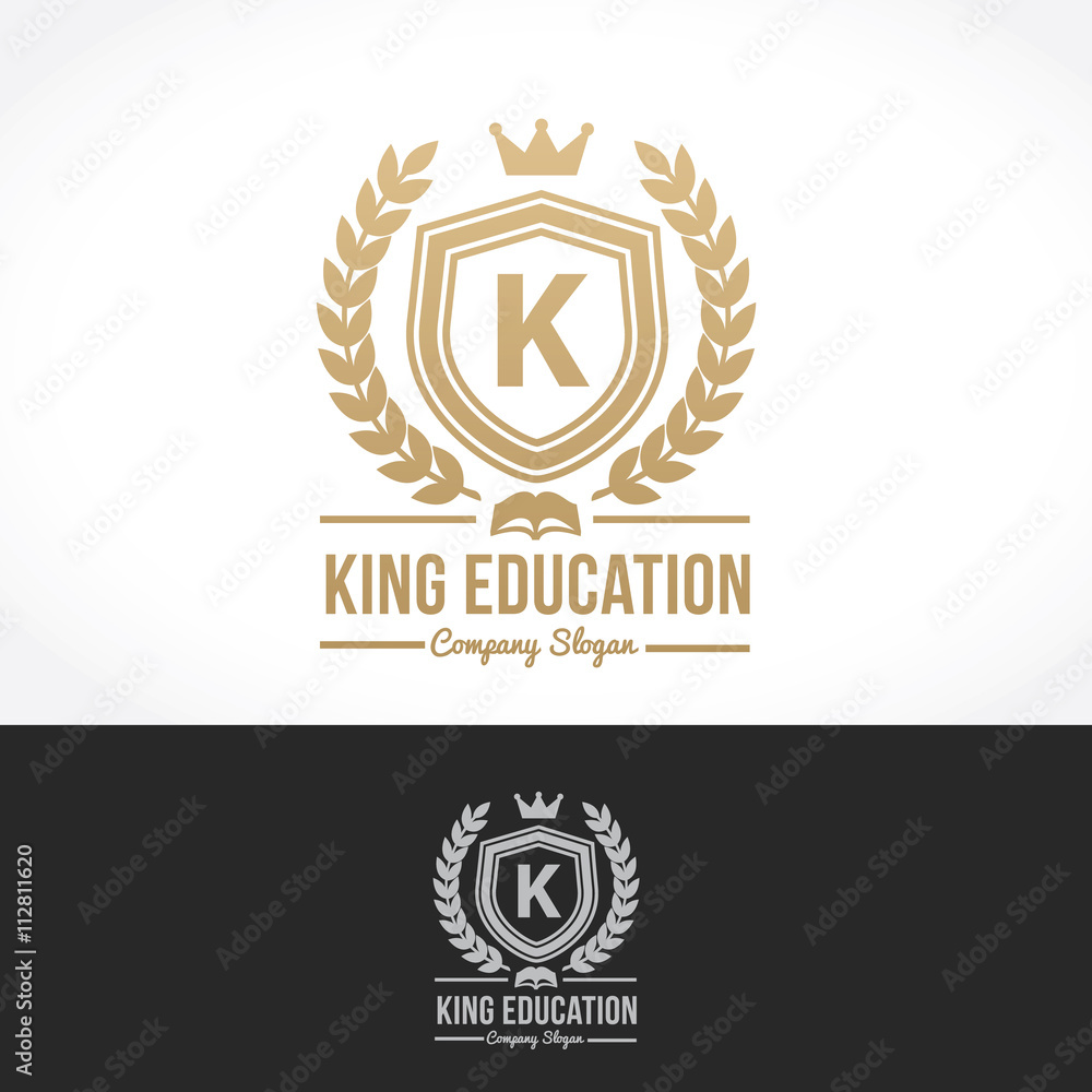 Fototapeta premium luxury logo template,boutique brand,real estate,property,royalty,crown logo,crest logo,hotel logo. Vector Logo Template.