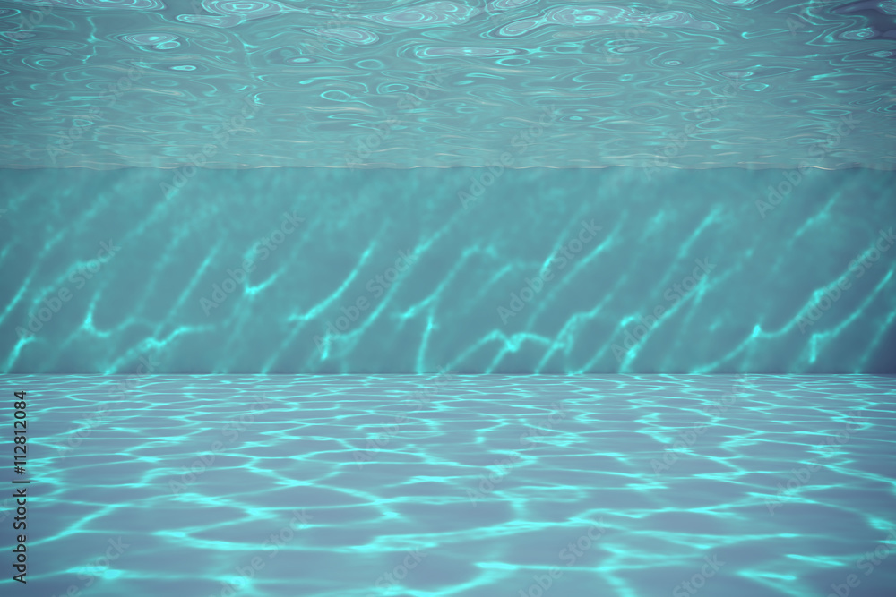 Underwater swimming pool sun light, the of the caustic. illustration | Adobe Stock
