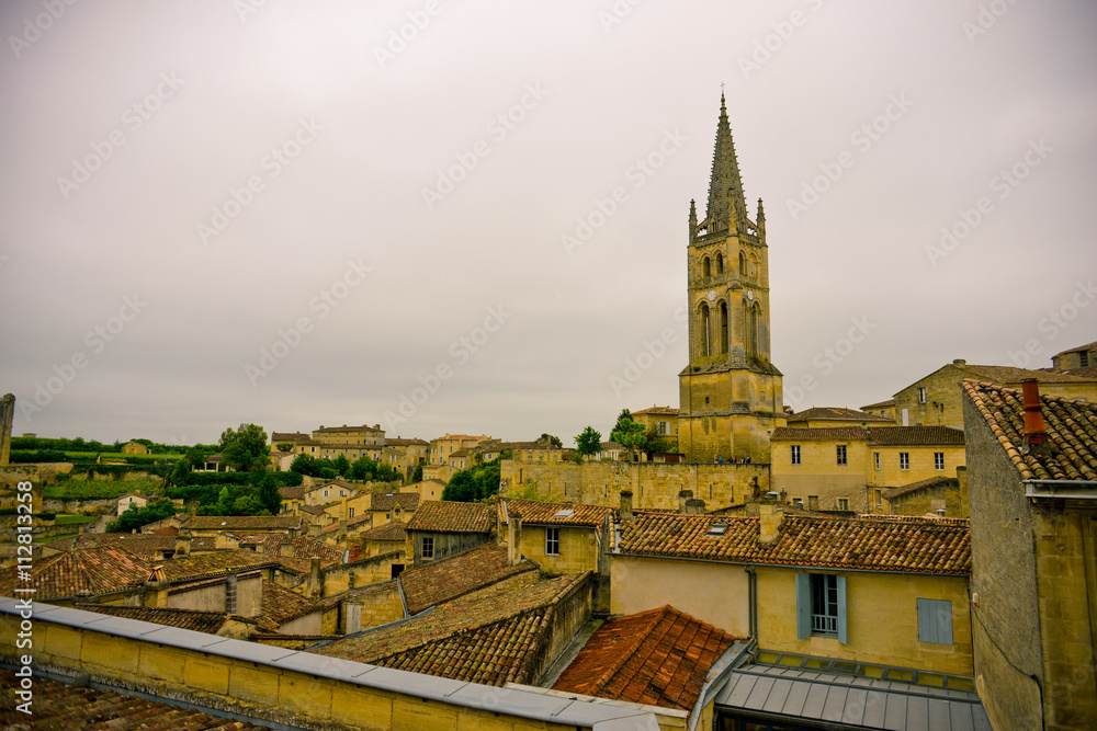 Beautiful town of Saint-Emilion, France