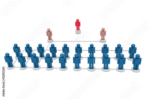 Wallpaper Mural Figures symbolize corporate hierarchy Torontodigital.ca