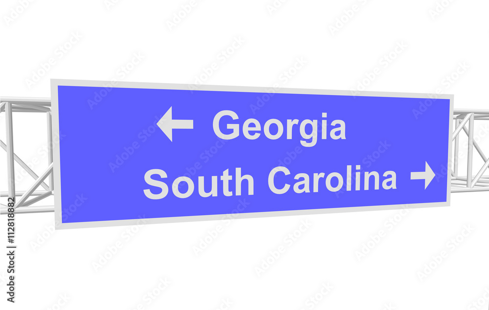 3dl illustration of a road sign with directions 3dl illustration of a road sign with directions