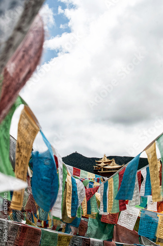 Tibetan temple in Shangri La, China