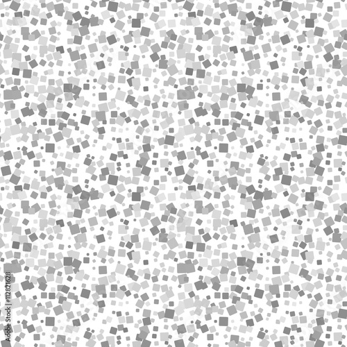 Mosaic gray seamless pattern on white background. Vector © EkaterinaP