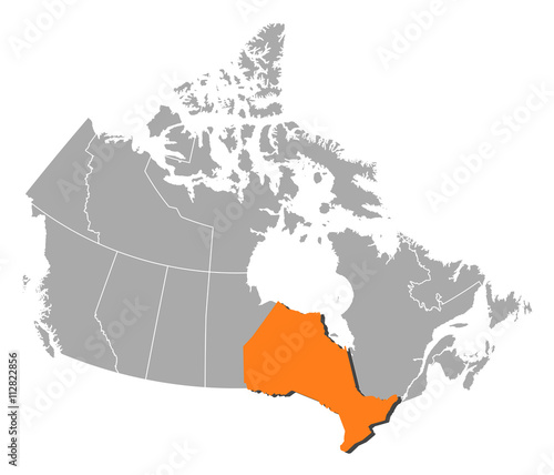Map - Canada, Ontario